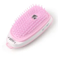 

Frizz-free Easy Shine Hair Care Nano Mist Steam Hair Brush Vibration Massage Comb