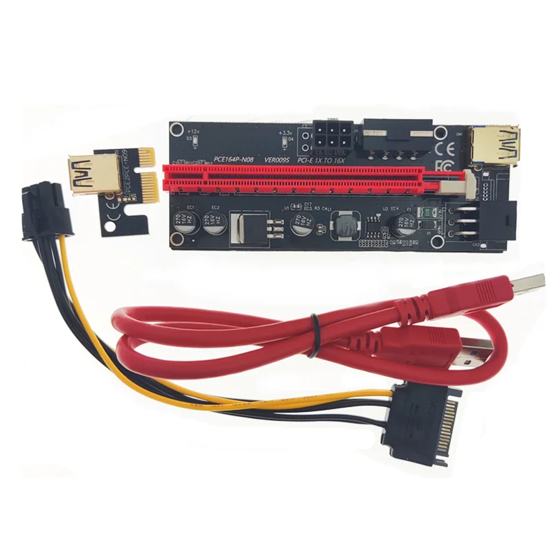 

Hot Selling pcie 1x to 16x riser Graphics card Extension for GPU 009S