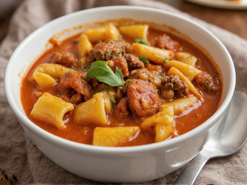 Hamburger Pasta Soup: Complete Recipe & Cooking Guide