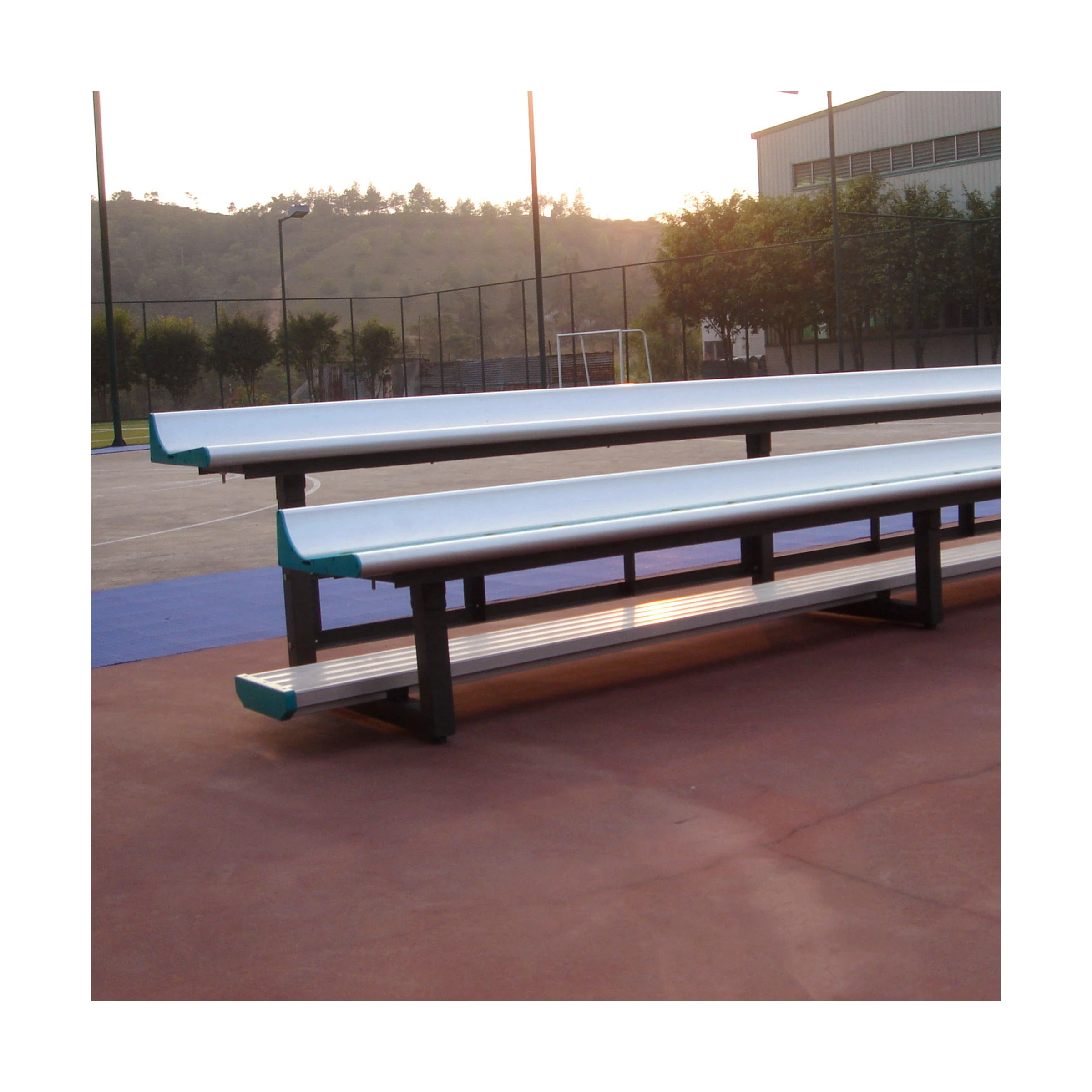 

Shelter seat bleachers seats retractable seating for stadium, Silver