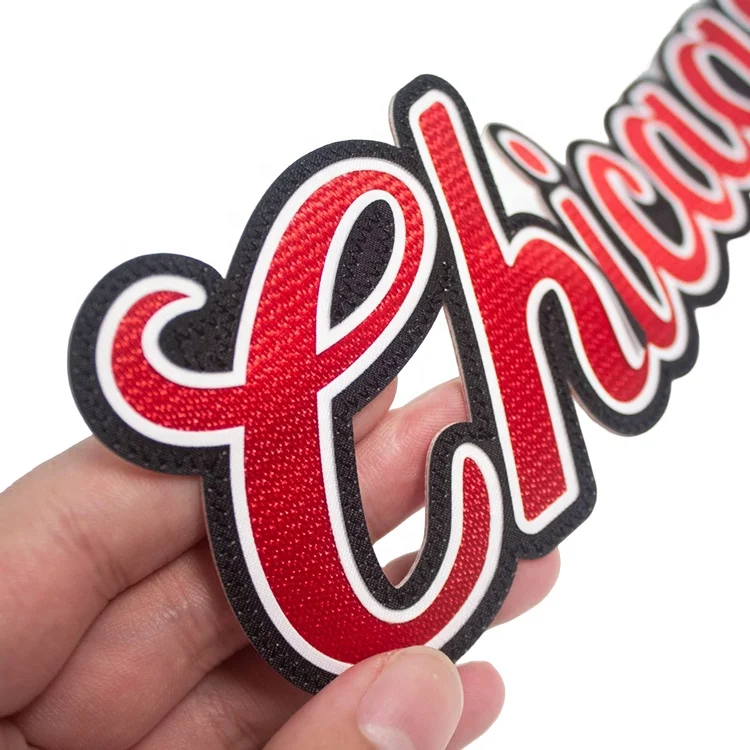 

Letters Embroidered Parches Wholesale Custom Name Logo Tatami Fabric Embroidery Iron on Patches for Clothing