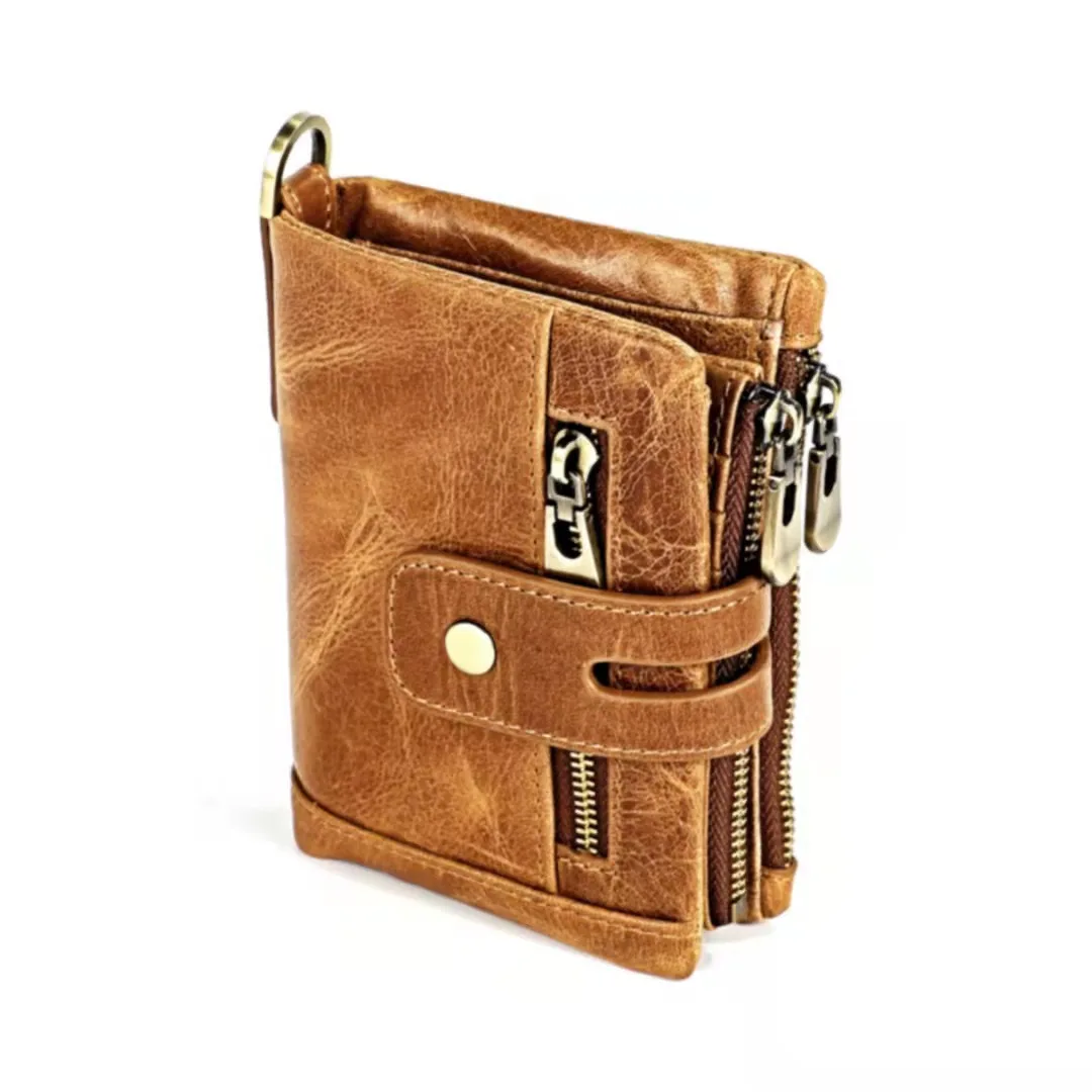 

cappuccino RFID Genuine Cowhide Leather luxury Purse Casual Small Mini Leather Wallets Vintage Gents Mens Slim Wallet, Various