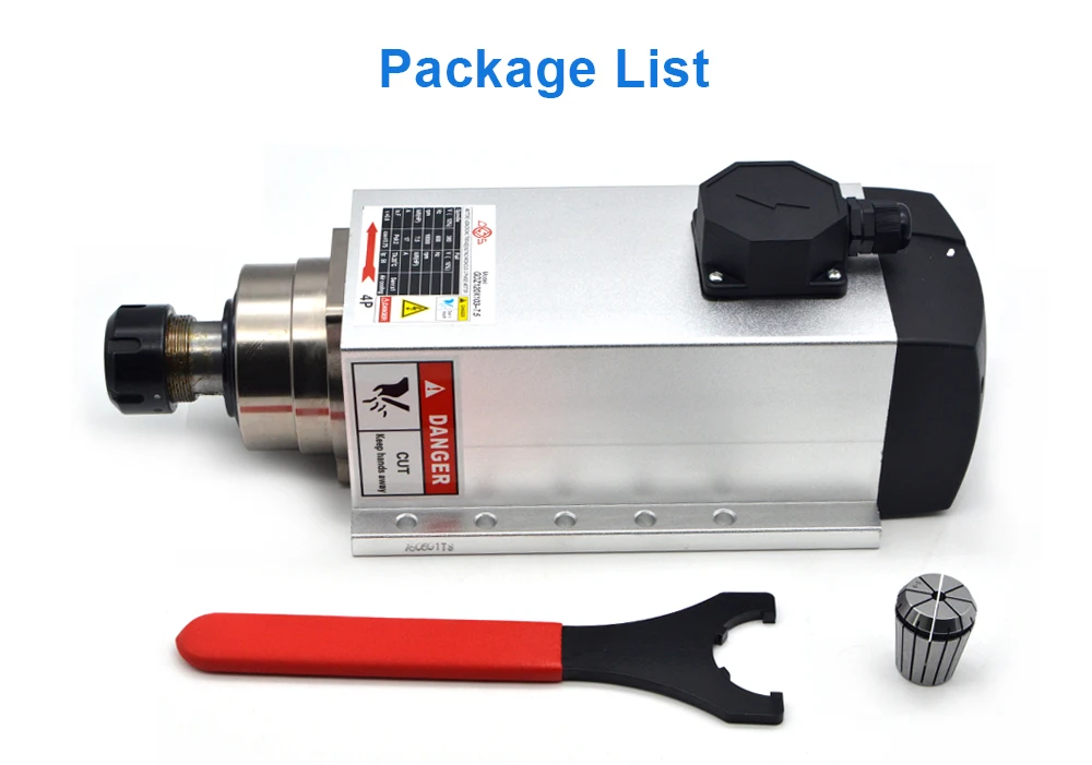 Gdz93x82 Cnc Spindle Motor 1.5kw 2.2kw 3kw 380v 220v Air Cooled Spindle ...
