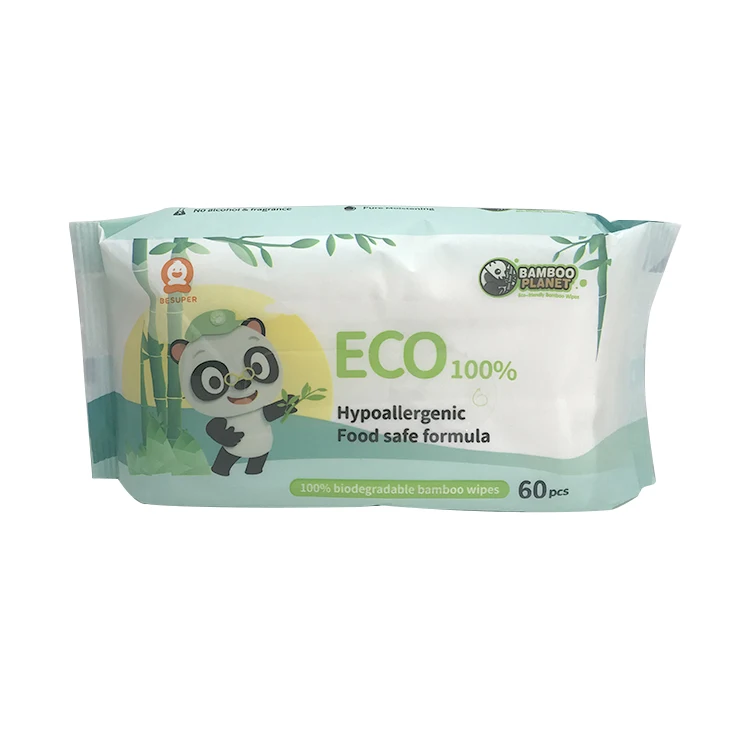 
Premium custom 100% Biodegradable bamboo disposable baby wipes 