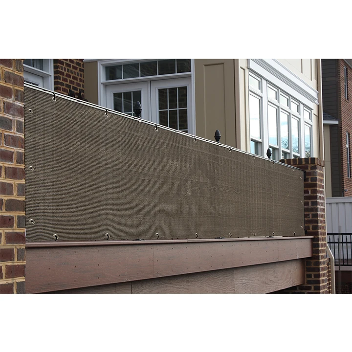 

10'x20' 180gsm Sunblock With Grommets 5%UV Green Reinforced Binding privacy screen for Garden and Balcony, Green, black, red, or customized