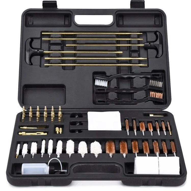 Universal Gun Cleaning Kit Hunting Pistol Cleaning Kit for All Guns/CNC Precision Machined-Solid Brass Jags&Slot Stock in US