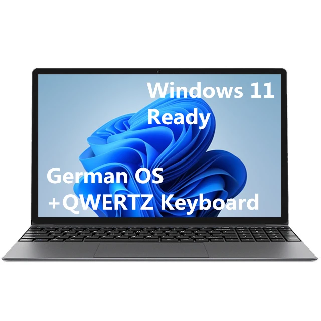 

2022 New Design 15.6" Ultra thin Intel Celeron Processor J4125 2.7GHz Gaming Office Laptop Computer with German Keyboard System