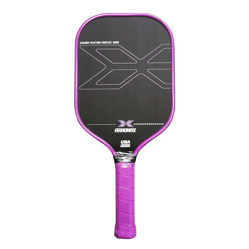 Arronax Pickleball Paddle Carbon Fiber 16.5 X 7.5x 0.63 in PVC Edge Pickleball Paddle