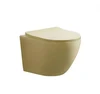 japanese yellow color sanitary wares hanging toilet bowl for garden