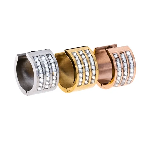 

316L stainless steel novelty christmas earrings set one gram gold earrings, Picture