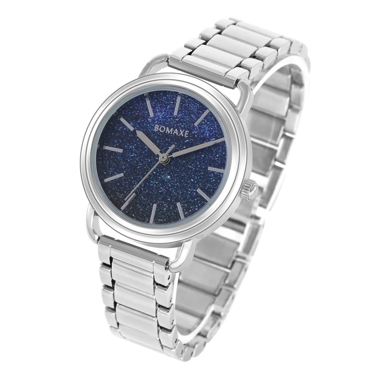 

Bonsem brand lady model 9956 water resist popular women watches for dark blue shiny star dial