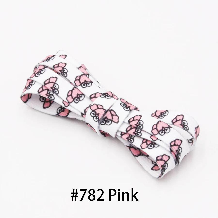 

Weiou Shoe Accessories Manufacturer Hot Sale fashionable Flat polyester cotton Peacock tail pattern Shoelaces for shoes
