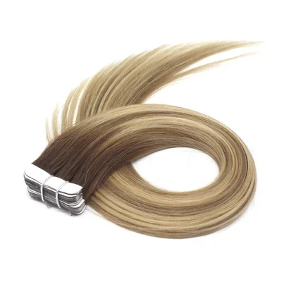 

2021 Top Selling Eur US Double Sides Remy Russian Human 20inch Hair Tape Hair Extensions 100% Human Hair Multicolor in stock, #1b;#2;#60;#18/613