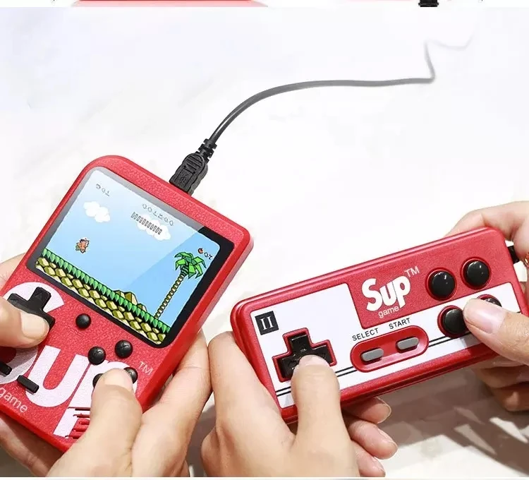 

Children's console fighting mini Sup console 8-bit handheld console built-in 400 games suitable for nostalgia