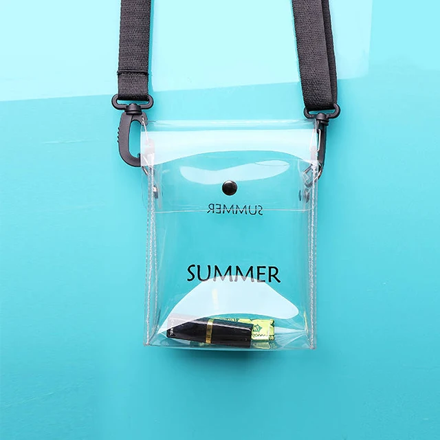 

2019 New product transparency fashion mobile phone bag messenger bags for girls