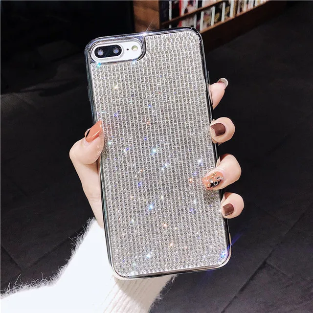 

Phone case with diamond luxury phone case bling shining