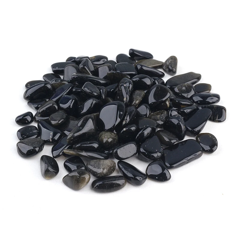 

Wholesale Natural Crystal Gravel Stones Obsidian Crystal Chips Stone For Healing