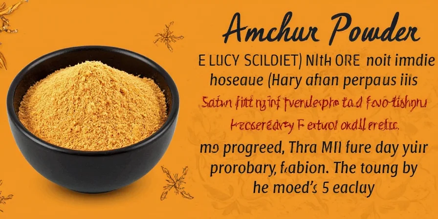Sprinkling Amchur on Finished Dish