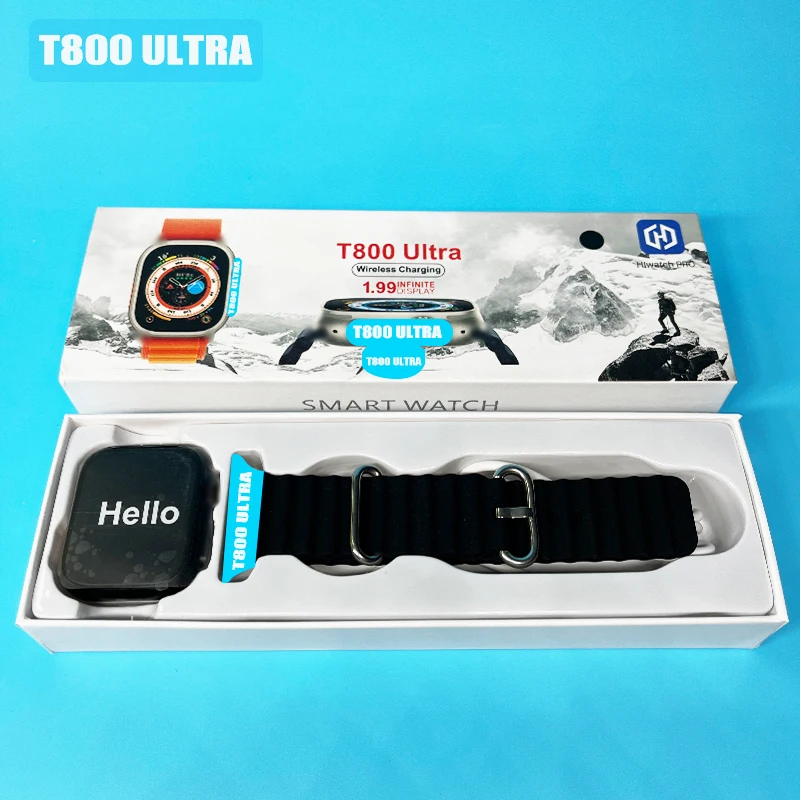 

T800Ultra Smart Watch 1.99 Inch Hd Large Screen Bt Call Wrist Watch Health Monitor Sport Smartwatch Series 8Ultra