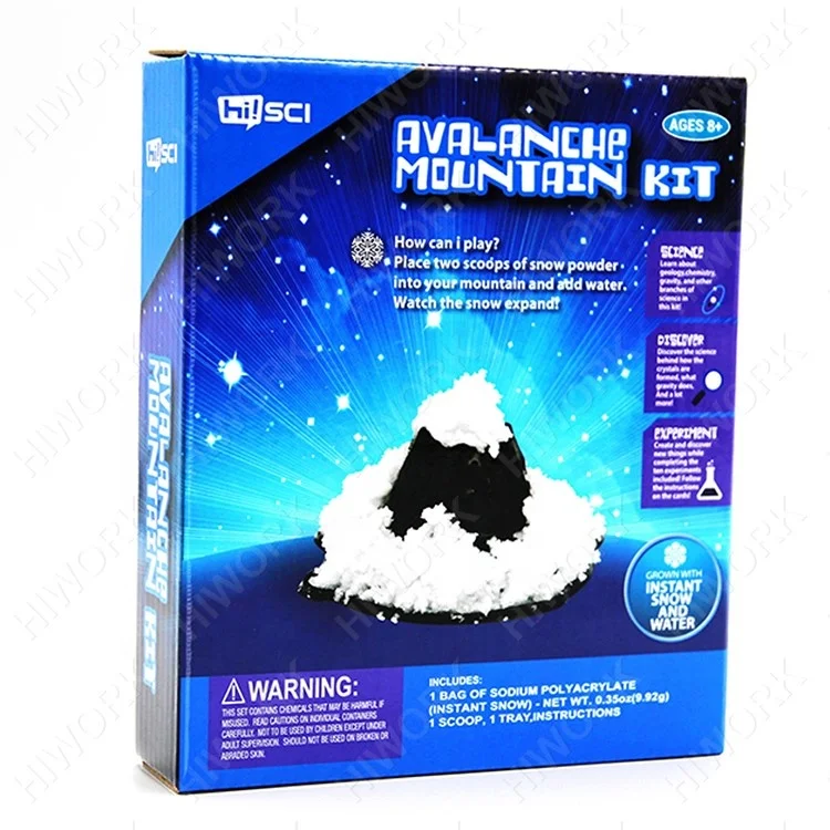 New Diy Artificial Snow Mountain Stem Toys Educational Avalanche