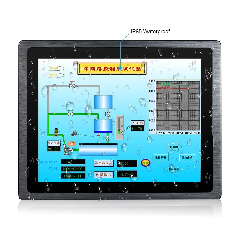 

Open frame 15 15.6 inch infrared frameless touchscreen monitor with VGA HD Input for industrial