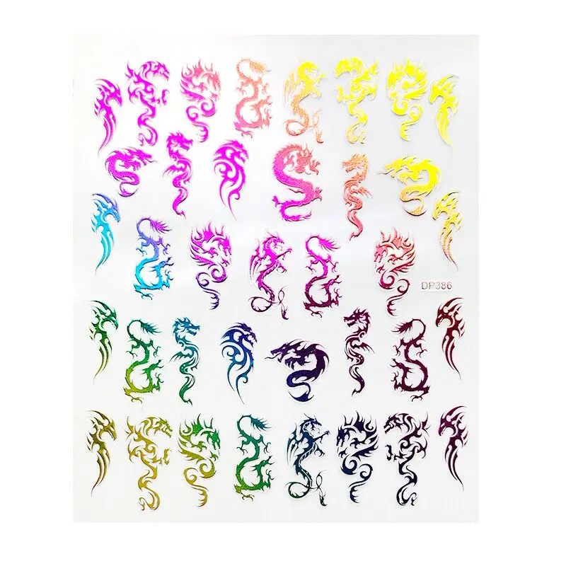 

Gesture Logo Nail Decals Stickers Professional Sports New Style 2d DP Series Girl Art Accessories Decoration 2020