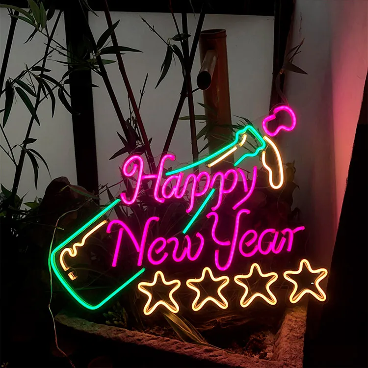 

Neon Sign Dropshipping Custom Neon Light Happy New Year Room Decoration Neon Sign