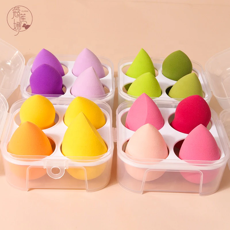 

Factory supply sponge powder puff boxed gourd-shaped makeup egg drop-shaped makeup puff super soft giant soft makeup egg