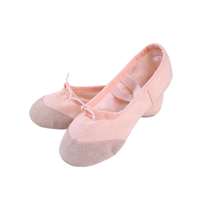 

Wholesale Chinese factory manufacturer genuine leather bottom baby girl ballerina dance canvas yoga dancing ballet shoes RT-045, White, red, black, pink, beige
