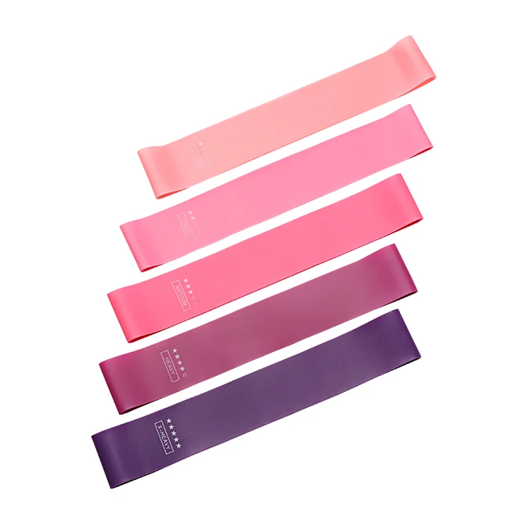

High Quality Latex Exercise Elastic Resistance Band for Workout Fitness, Pink