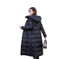 

Fashion Elegant Women Winter Jacket Women Padded Jacket Warm Female Long Coat Boutique Clothes Tops