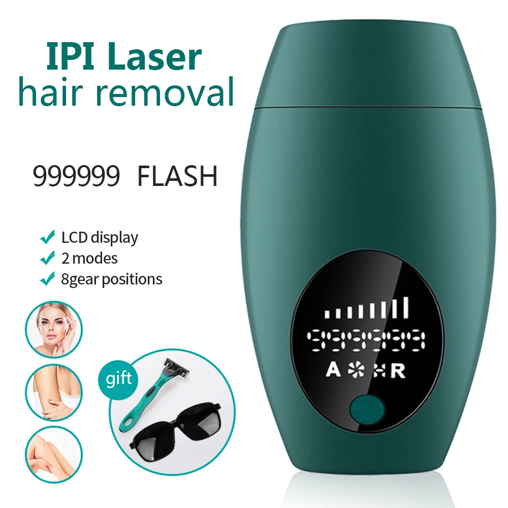 

Updated IPL Laser Hair Removal 999999 Flash Times Permanent Painless Epilator with Trimmer Shaver