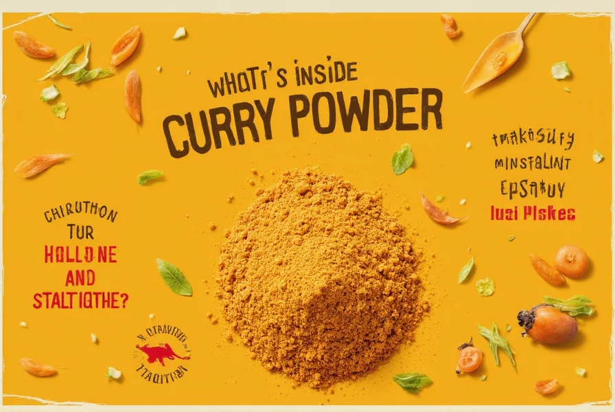 World map highlighting different types of curry powders