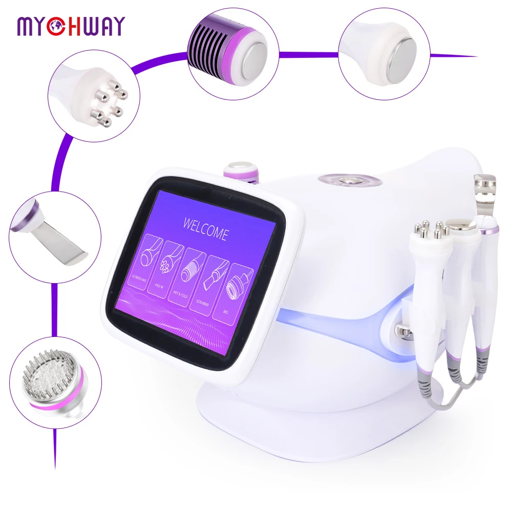 

Multifunctional Photon Ultrasound RF LED Microcurrent Hot&Cold Hammer Skin Care Skin Scrubber Machine