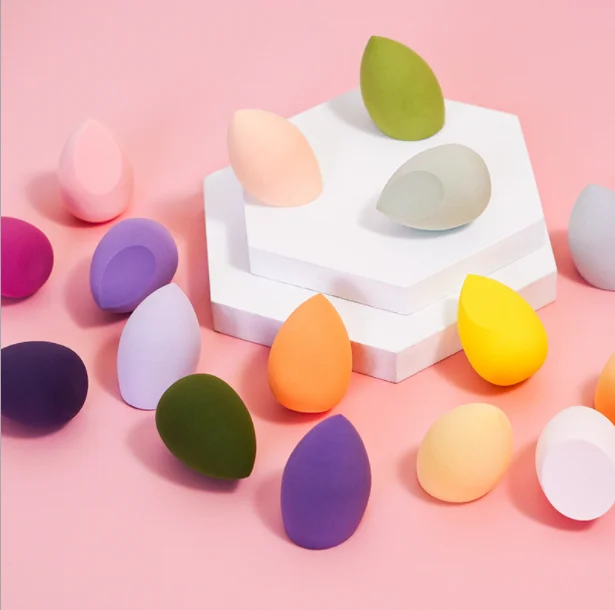 

Custom Logo Beauty Packaging Box Blender Makeup Sponge Backstage Blender, Multi colors