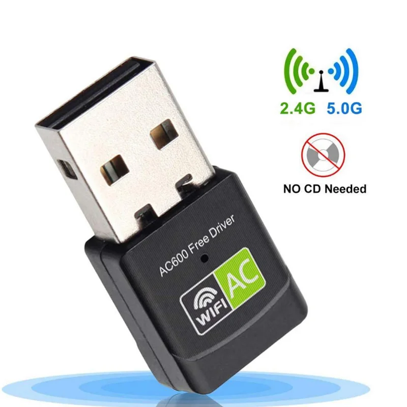 

600Mbps USB Wifi Receiver Dongle For Laptop Desktop PC Wifi 5G Range Extender Amplifier Mini Wireless Wifi Network Card Adapter