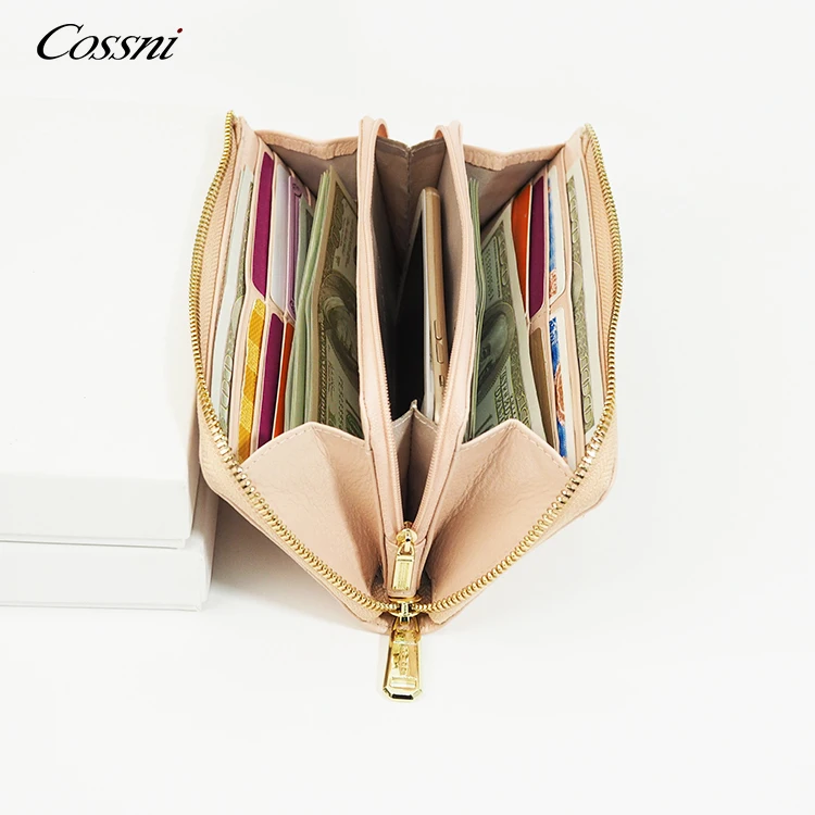 

Women Wallet Large Leather Designer Zip Around Card Holder Organizer Ladies Travel Clutch Wristlet rfid wallet