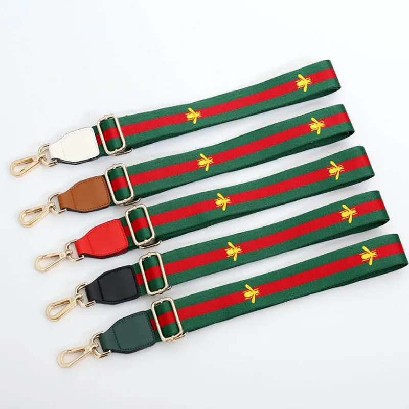 

ZONESIN Fashion Red And Green Purse Strap Colorful Leather End Crossbody Bee Bag Strap, 21 colors in stock