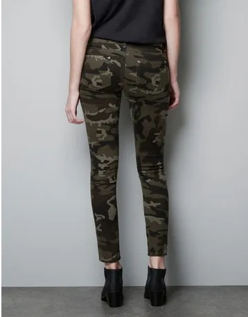 

OEM best selling womens camo spandex trousers pants, As picture