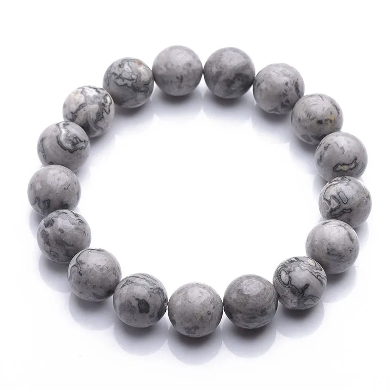 

4A Natural Map Stone Crystal Bracelets