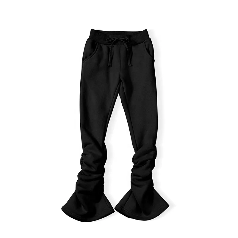 stacked sweatpants black