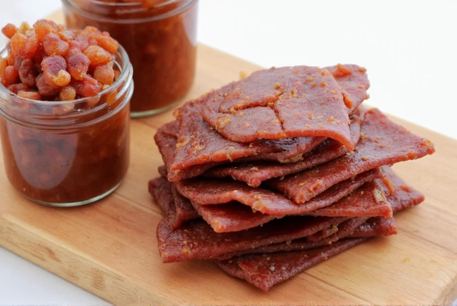 Close-up of beef slices in a glass bowl soaking in brine