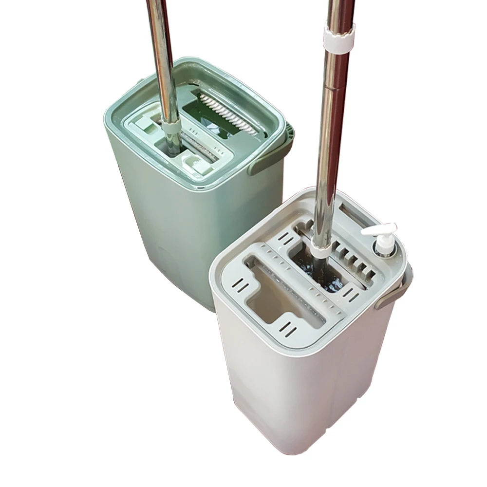 BN1906 Brand New Squeeze Dry Flat Mop Bucket Floor cleaning mops