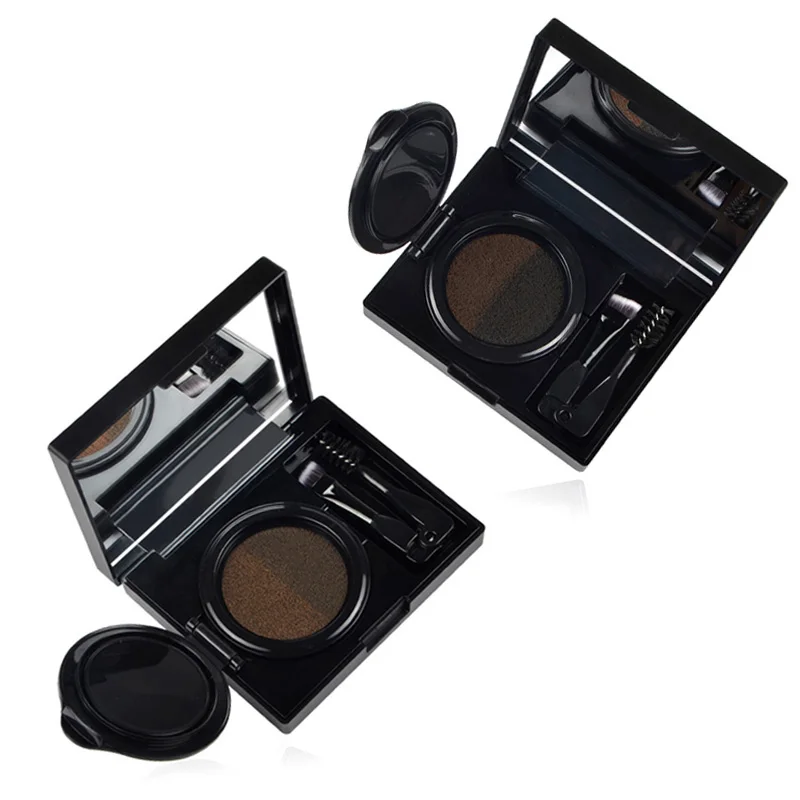 

Private label perfect dual color air cushion eyebrow stamps waterproof air cushion eyebrow cream, 2 colors