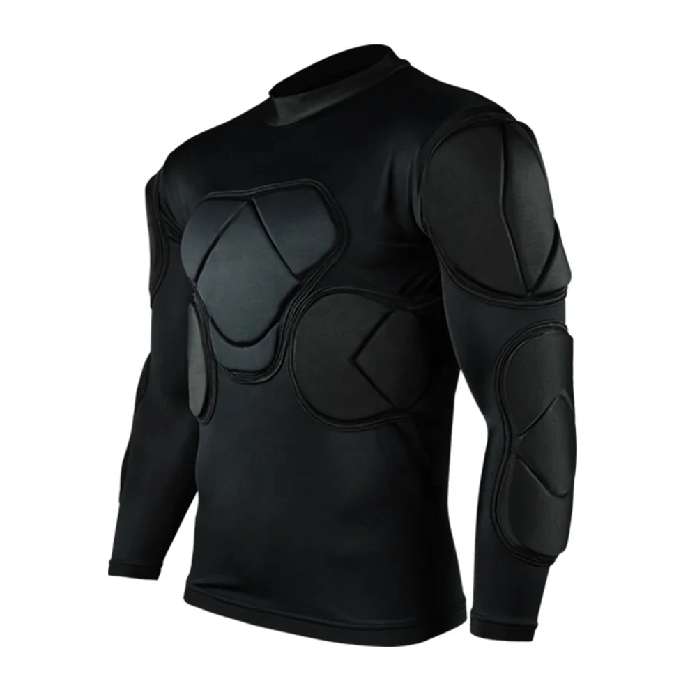 

Factory Wholesale Goalkeeper Suit Anti-Collision Long-Sleeved Jersey, Black