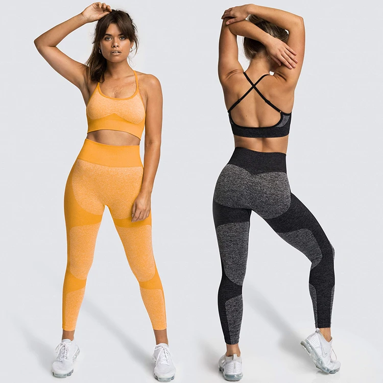 

Odm/Oem Conjunto De 2 Piezas Ropa Deportiva Yoga Two Piece Fitnessyoga Tank Top And Leggings Tracksuit Sportswear Yoga Sets