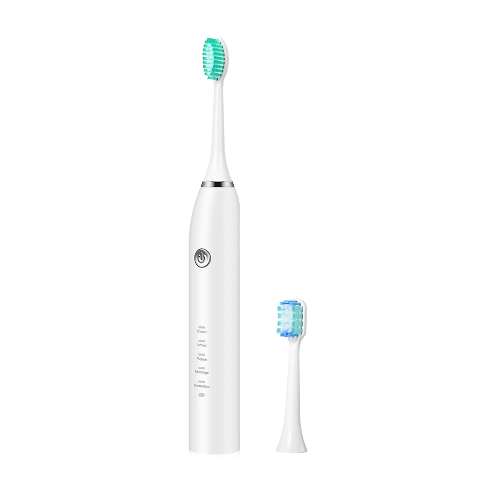 

Travel Rechargeable Oral Care Electric Toothbrush Dental Whitening Teeth Care Escova De Dente Adult Sonic Vibration Toothbrush, White, pink, green, black