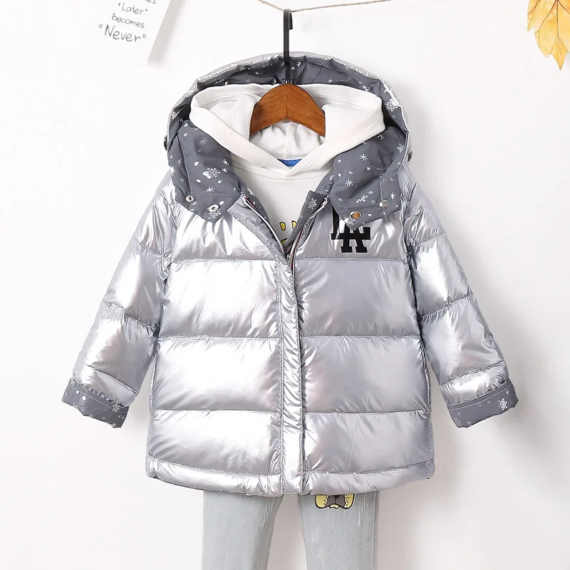 
2020 Long sleeve winter warm black cotton jacket fashionable baby Down Jackets kids girl coat 