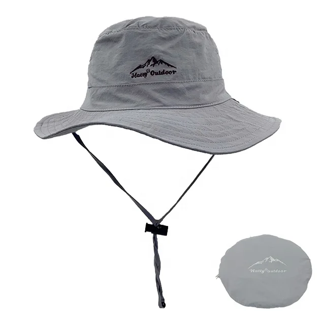 RTS Factory Wholesale Breathable Summer Unisex Outdoor Sun Hat and Sunproof Bucket Hat Quick Dry Portable Fisherman Hat