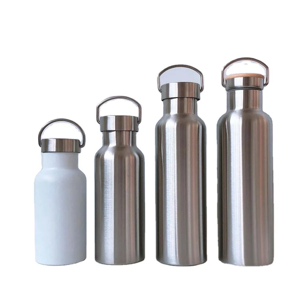 

Gradients Powder Coating Customized Insulated Water Bottle Double Wall Stainless Steel Vacuum Flask With Handle Lid